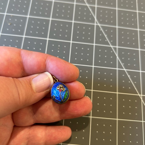 Cloisonné Fabrege Style Pendant Charm